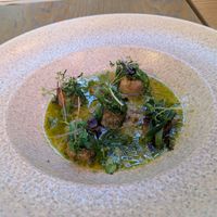 King Oyster “Scallops” at The Açaí Restaurant in Rhodes