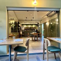 Seating area and bar   at The Açaí Restaurant in Rhodes