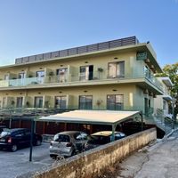 Exterior of hotel and restaurant   at The Açaí Restaurant in Rhodes