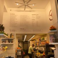 Wall menu at Tamara in Athens