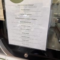 Vegan menu  at Brothers Cafe in South San Francisco