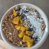 Mango bliss bowl   at Heavenly Nature Juice Bar in Shelton