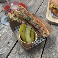 Cheese toastie at Dig Inn  in Marple