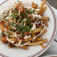 Loaded fries  at Little Goat Diner in Chicago