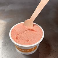 Raspberry gelatoin  at Gelato 9. in Tokyo