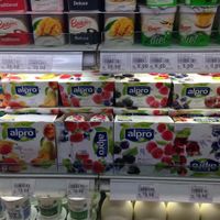 Soy yoghurt selection at Village Grocer in Kuala Lumpur