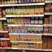 Non-dairy milk selection at Village Grocer in Kuala Lumpur