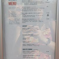 Main menu at Sapori Sardi in Woerden