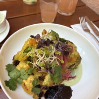 Spring Vegetable Tempura with Wasabi Cream and Teriyaki Sauce  at Hofmark 1 in Mallersdorf-pfaffenberg