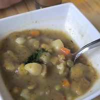 Sopa de patacón at La Jungla Veg - San Felipe in Bogota