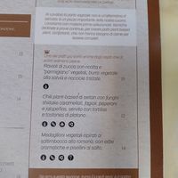 vegan part of the menu with mention of fully vegan Mondays at Il Lavatoio Bistrot in Santarcangelo Di Romagna