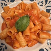 Rigatoni pomodoro  at Osteria del Grillo al Pantheon in Rome