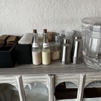 I like the self-serve feature for water and the other things you can see.   at Eats Bakery in Salt Lake City