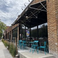 The outdoor seating.  at Eats Bakery in Salt Lake City
