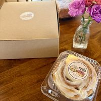 Plain cinnamon roll  at Eats Bakery in Salt Lake City
