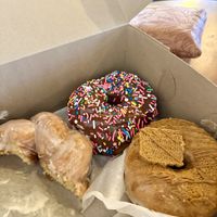 Glazed twist chocolate sprinkle biscoff  at Eats Bakery in Salt Lake City