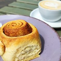 Zimtschnecke (cinnamon roll) at Die Zimtschnecke Kreuzberg  in Berlin