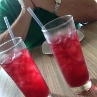 scarlet tea at Seed - Faubourg Lafayette in New Orleans