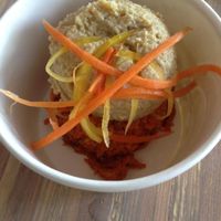 'raw' carrot cupcake to go at Seed - Faubourg Lafayette in New Orleans