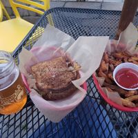 Pumpkin Cider, Reubenstein, Sweet Tater Fries at Ruby's in Ashland