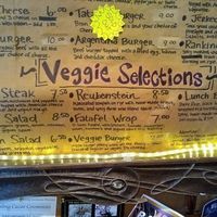 veggie selections on the menu current as of 10/13/2017 at Ruby's in Ashland