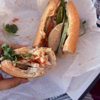Vegetarian banh mi  at Banh Mi Paris Express in Chula Vista
