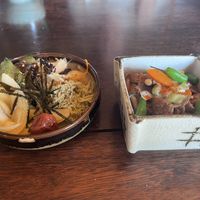 Pickles and soy meat   at Omishima Hitori Marche  in Imabari