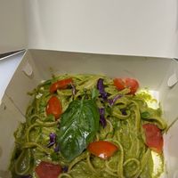 This pesto fettuccine is really delicious to enjoy at PLANT THEORY - The Vegan Restaurant in Canggu