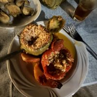 Filled capsicumm  at Estiatório Antónis - Εστιατόριο Αντώνης in Elafonisos