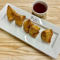 Mini samosas  at Bombay Canteen - The Hub in Abu Dhabi