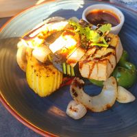 Grilled tofu entree at Plate Tapas Grill & Lounge in Tampa