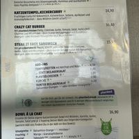 Menu 1/3.  at Katzentempel Berlin Mitte in Berlin