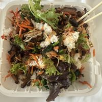 Huge portion sizes of bibimbapp  at K Street Food in Honolulu