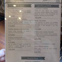 Menu 1 at La Musa Saludable in Manizales