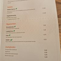 Lunchmenu at Theater Restaurant Môge in Katwijk Aan Zee