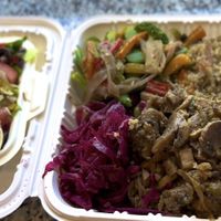 Quinoa mushroom, stir fry veg, purple cabbage & salad   at Chef W Vegan Lunchbox in Nassau