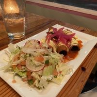 Vegan flautas at Dos Perros in Durham