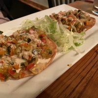 Vegan tostadas at Dos Perros in Durham