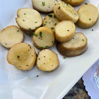 Mushroom scallops as a side at Brave New Restaurant in Little Rock