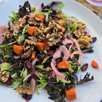 Smoked Carrot Salad without cheese at Brave New Restaurant in Little Rock