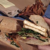 Tofu banh mi  at Parts and Labor in Durham