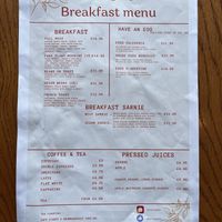 Breakfast menu  at Cafe Eighty2 in Inverness