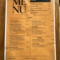 Lunch menu  at Cafe Eighty2 in Inverness