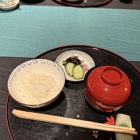 Presentation of the soup  at Kanga-An in Kyoto