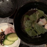 Close-up of the soup  at Kanga-An in Kyoto