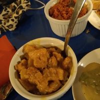 Soy curry tapa at El Rastrel Etic Cafe in Salamanca