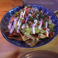 Nachos with guacamole at Six Seis - Vilanova i la Geltrú in Vilanova I La Geltru
