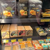 Vegan cheezes, hummus etc at BIOKOR in Solsona