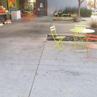 Some outdoor sitting at The Turnip Truck - Woodland St in Nashville