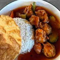 Sweet and sour at YUANQI VEGGIE - 元氣素食 in Kuching